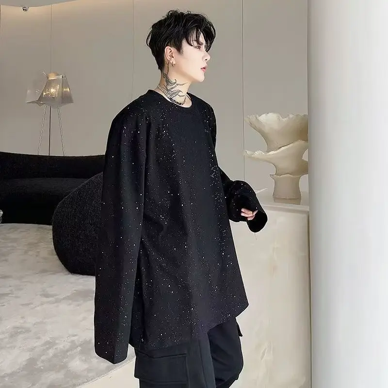 Moda Siyah Bol Erkek Kazak Yük - Streetwear Brand Aesthetic incelemesi ve fiyatı