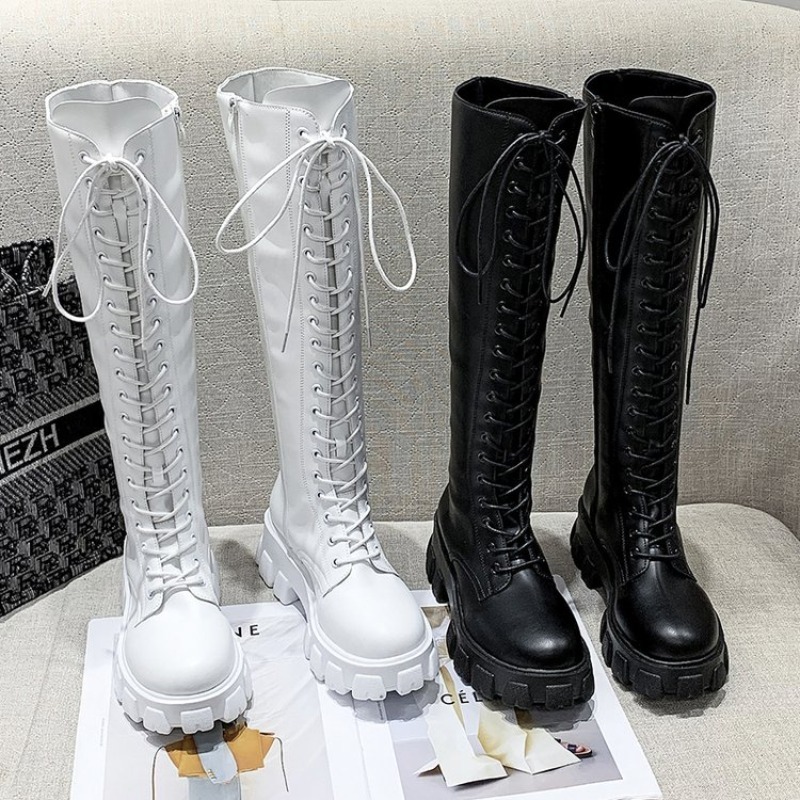 Kadın Diz Üstü Çizmeler Bağcık - Streetwear Zipper incelemesi ve fiyatı